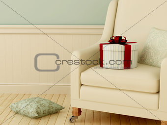 Gift on chair