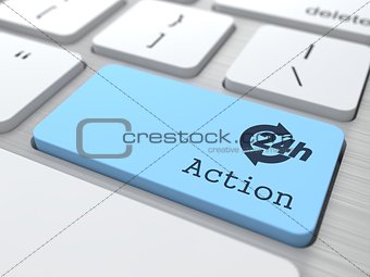 The Blue Action Button.