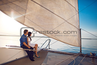 couple under the sail