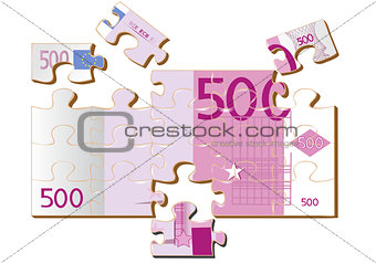 stylized 500 euro