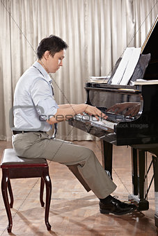 Playing piano