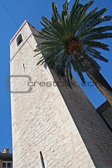 Tower of Saint Paul de Vence, French Riviera,