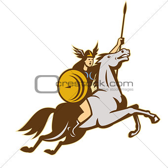 Valkyrie Amazon Warrior Horse Rider