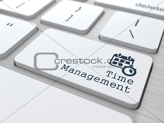 Management Concept. Button "Time Management".