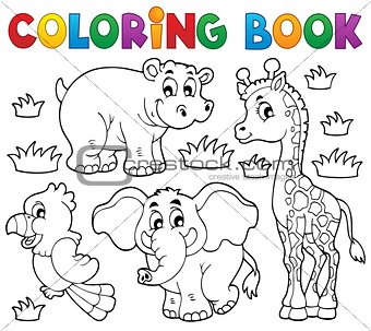 Coloring book African fauna 1