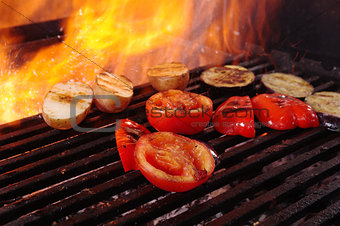 cooking vegetables  barbecue 
