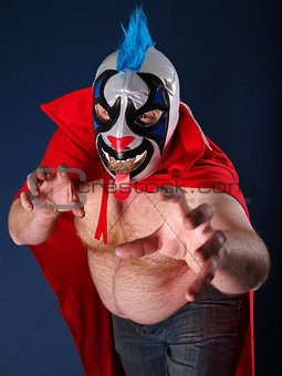 Mexican wrestling portrait