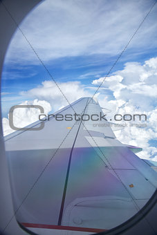 Wing of plane