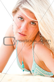 Portrait of blonde girl