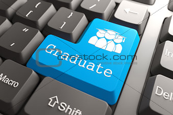 Keyboard with "Graduate" Button.