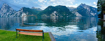 Traunsee summer lake (Austria).