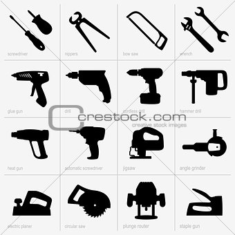 Industrial tool icons