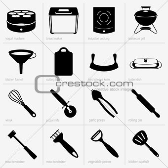 Kitchenware icons
