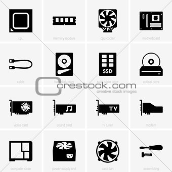 Computer component icons