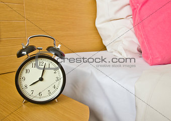  alarm-clock in morning bedroom