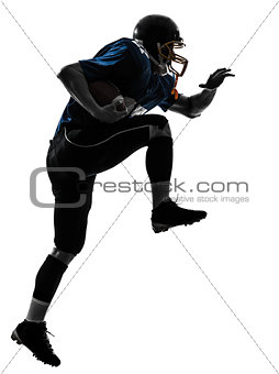 american football player man running  silhouette