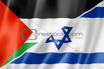 Palestine and Israel flag