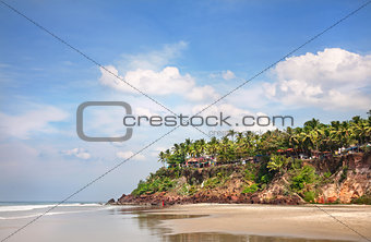 Tropical beach in India