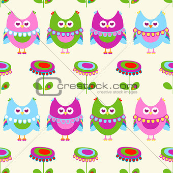 owls pattern 