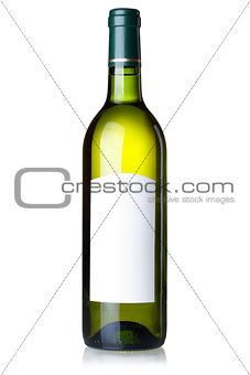 Wine collection - White wine in green bottle