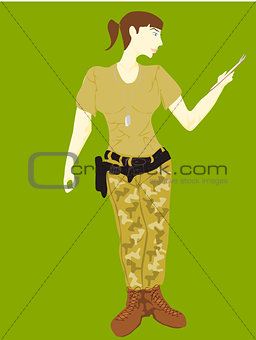 woman soldier