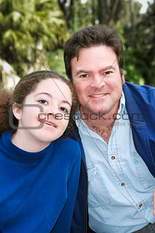 Father Daughter Outdoor Portrait