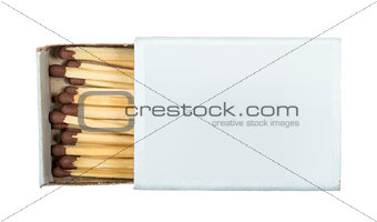 White isolated matches and matchsticks