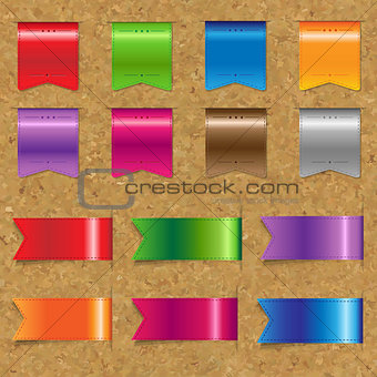 Web Color Ribbons Big Set With Cork 