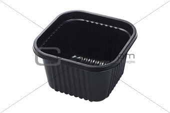 Black Plastic Container