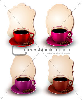 Coffee design template. Vector illustration. 