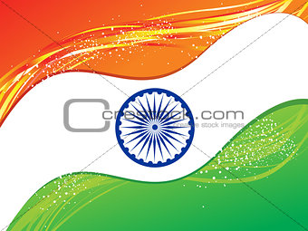 abstract republic day flag