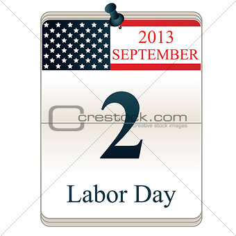 Calendar for Labor Day