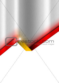 Metal Background with Spanish Flag