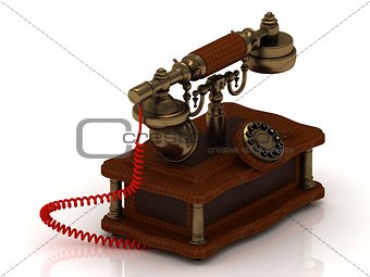 Old decorative telephone 