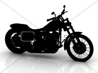 Black motorcycle conceptual model 