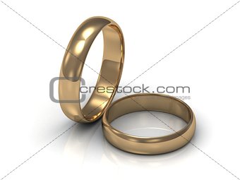 Gold ring near the ring