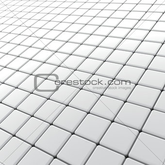 background from cubes with a light grey surface