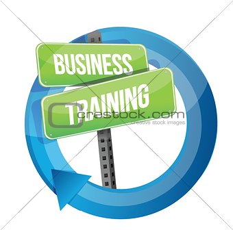 business training road sign cycle
