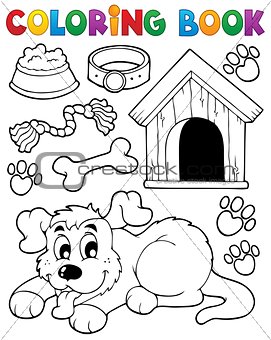 Coloring book dog theme 2