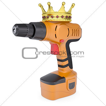 Orange screwdriver and a crown