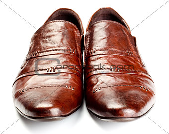 brown shoes