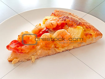Cut off slice pizza 