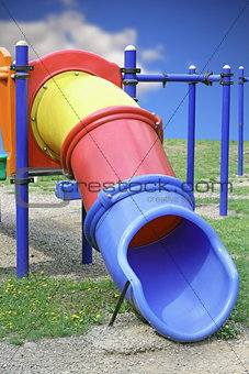 colorful plastic slide