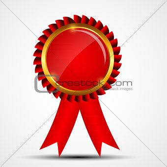Vector red sign, label template