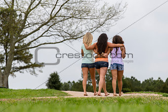 3 Girls Enjoying The Park