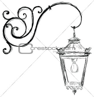 Lamp in old style