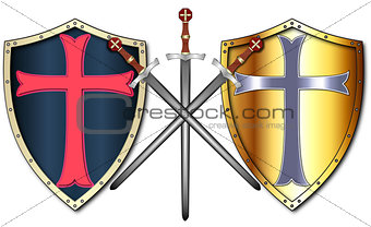 Crusader Shields and Swords