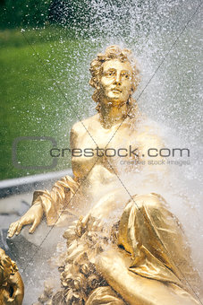 Golden Woman Fountain