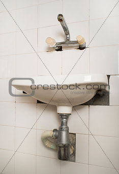 Sink and pipes