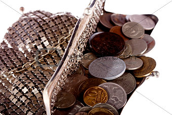 purse with coins